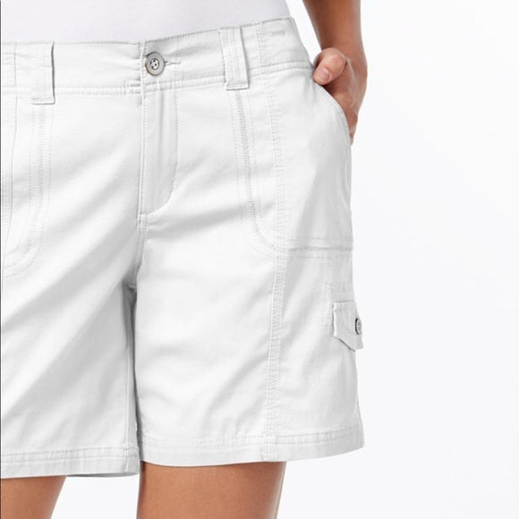 Shorts cargo feminino Style &amp; Co, branco, tamanho 16