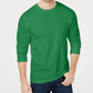 Camiseta masculina de manga comprida Club Room, verde, tamanho XX-G