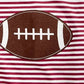 Camiseta de futebol listrada de algodão para meninos First Impressions, tamanho 3T, vermelha