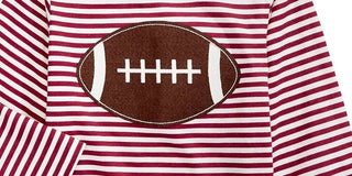 Camiseta de futebol listrada de algodão para meninos First Impressions, tamanho 3T, vermelha