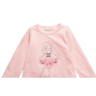Camiseta Tutu para Menina First Impressions, Rosa, Tamanho 18 Meses
