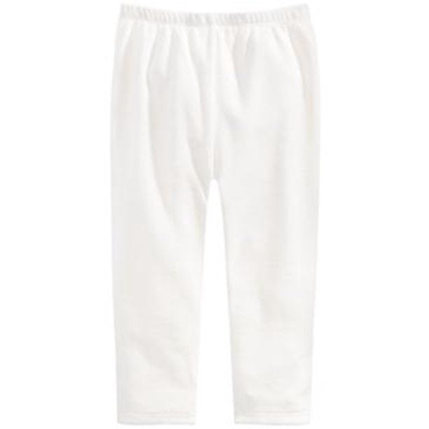 Leggings de veludo para bebê menina First Impressions, tamanho branco, 18 meses