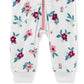 Macacão Carter's para meninas, estampa floral, de lã, com capuz, branco, tamanho 24 meses
