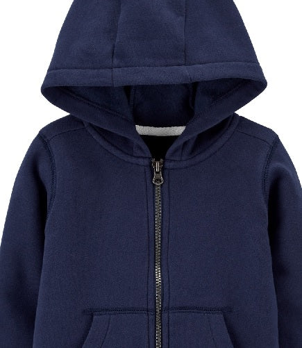 Jaqueta de lã com capuz Carter's Toddler Boy's Azul Tamanho 5T