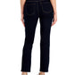Calça jeans feminina Charter Club Petite Lexington reta, azul marinho, tamanho 4 P