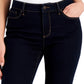 Calça jeans feminina Charter Club Petite Lexington reta, azul marinho, tamanho 4 P