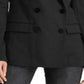 Ralph Lauren Blazer Ponte Feminino com Acabamento em Veludo Preto Tamanho 2 Petite