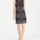 Vestido Ilusão Bordado Floral Pequeno Jessica Howard Feminino Azul Tamanho 14 P