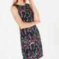 Vestido Ilusão Bordado Floral Pequeno Jessica Howard Feminino Azul Tamanho 14 P