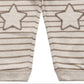 Calça jogger listrada com estampa de estrela First Impressions para bebê menino, marrom, tamanho 18 meses