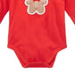 Body de gengibre para bebê menino First Impressions, vermelho, tamanho 0-3 meses