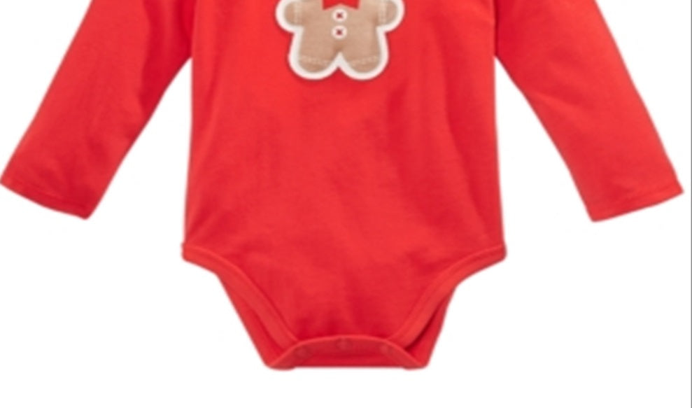 Body de gengibre para bebê menino First Impressions, vermelho, tamanho 0-3 meses