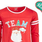 Camisola de Papai Noel Max &amp; Olivia Big Girl's Team Vermelha Tamanho P