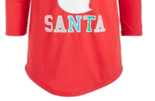 Camisola de Papai Noel Max &amp; Olivia Big Girl's Team Vermelha Tamanho P