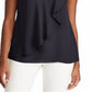 Blusa Ralph Lauren Feminina Manga Curta Georgette Azul Marinho Tamanho Pequeno M