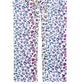 Calça de pijama estampada com coração para meninas Max &amp; Olivia Little &amp; Big, branca, tamanho M