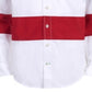 Camisa de popeline listrada com blocos de cores Tommy Hilfiger Big Boy's Philip, tamanho G, branca