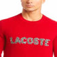 Suéter Lacoste Croco Magic Embroidery Wool Blend Masculino Vermelho Tamanho -3/P