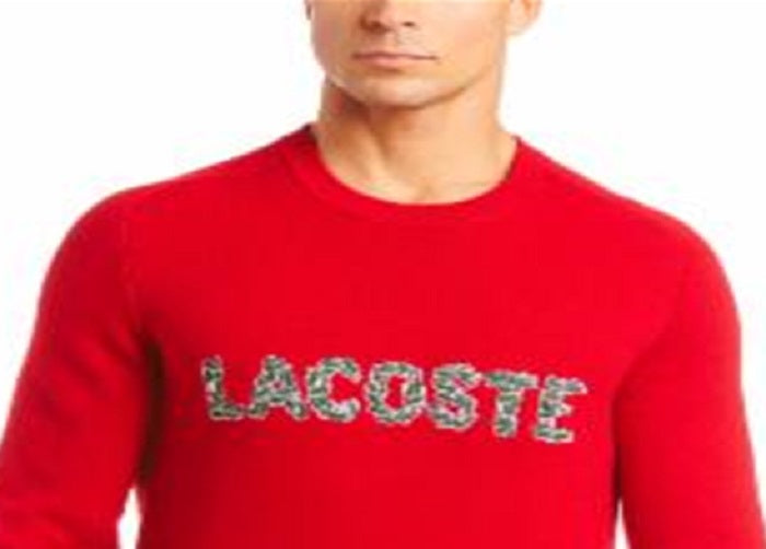 Suéter Lacoste Croco Magic Embroidery Wool Blend Masculino Vermelho Tamanho -3/P