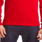 Suéter Lacoste Croco Magic Embroidery Wool Blend Masculino Vermelho Tamanho -3/P
