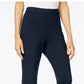 Calça de veludo feminina Karen Scott, azul, tamanho pequeno, médio