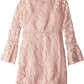 Vestido de renda Charli para meninas Bardot Junior, rosa, tamanho 16/18