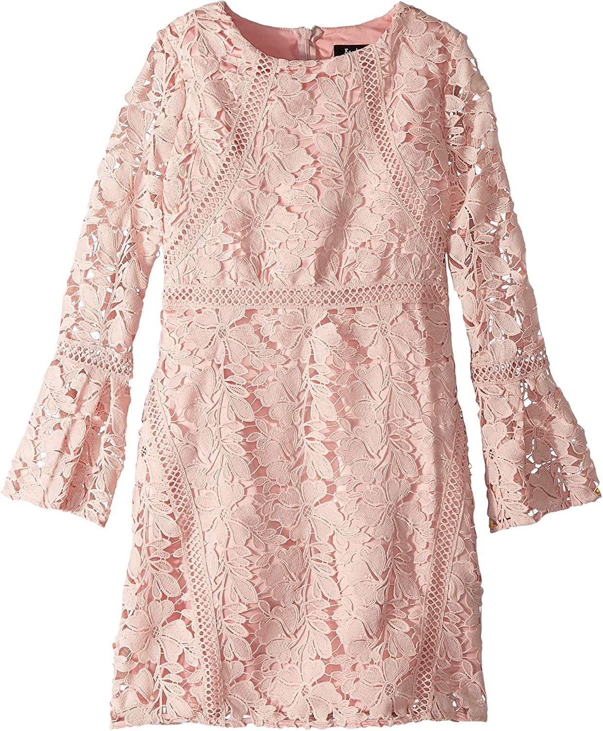 Vestido de renda Charli para meninas Bardot Junior, rosa, tamanho 16/18