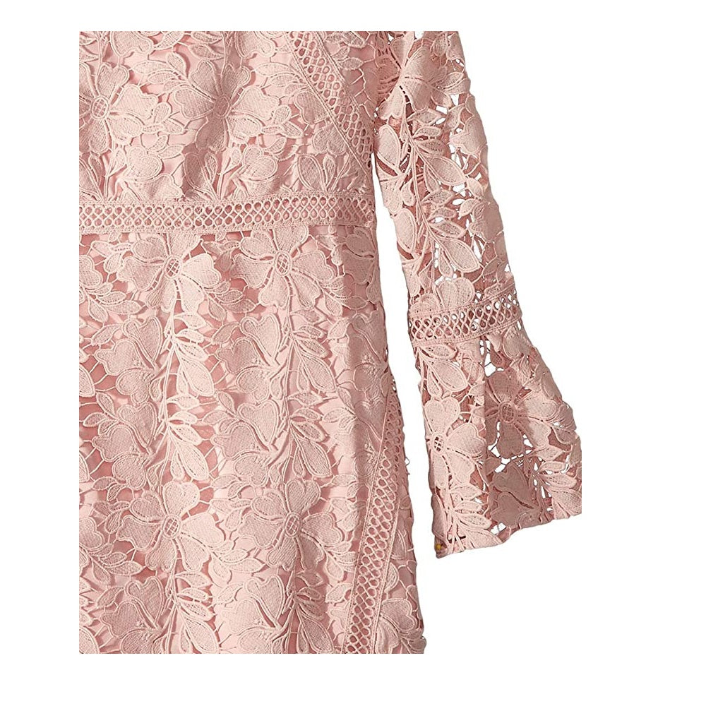 Vestido de renda Charli para meninas Bardot Junior, rosa, tamanho 16/18