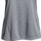 Camiseta Under Armour Solid Big Logo para meninas, cinza, tamanho pequeno