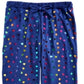 Calça de dormir jogger de veludo com estampa de coração da Max &amp; Olivia Little &amp; Big Girl, tamanho P, azul