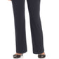 Calça feminina reta, coleção NY, azul, tamanho 31