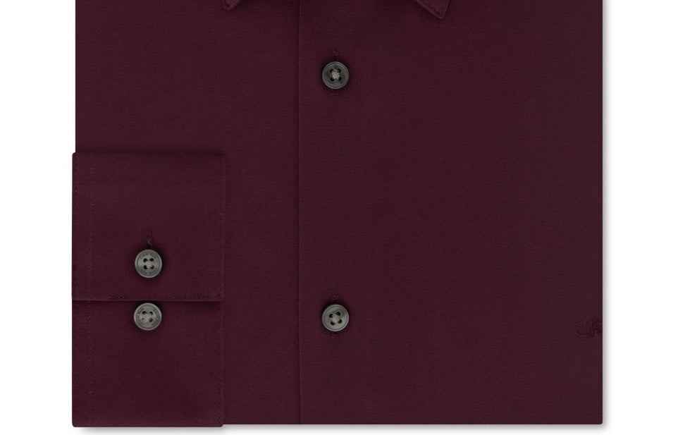 Camisa social Calvin Klein masculina slim fit com gola flexível elástica vermelha tamanho 34-35