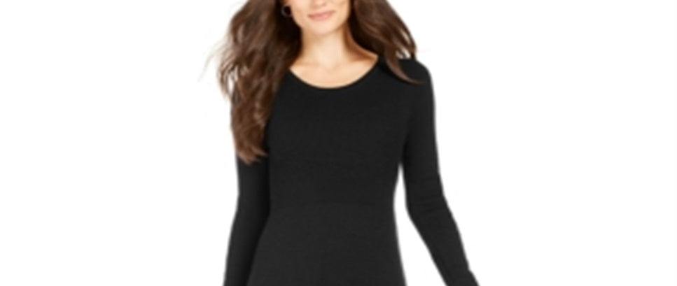 Vestido suéter canelado feminino Style &amp; Co, preto, tamanho pequeno P