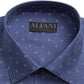 Camisa social masculina Alfani Slim Fit Performance Stretch Easy Care, azul, tamanho L 16-16/5