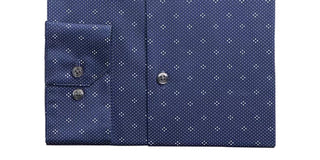 Camisa social masculina Alfani Slim Fit Performance Stretch Easy Care, azul, tamanho L 16-16/5