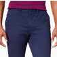 Calça Chino Lacoste Masculina Regular Fit Algodão Gabardine Azul Tamanho 46X32