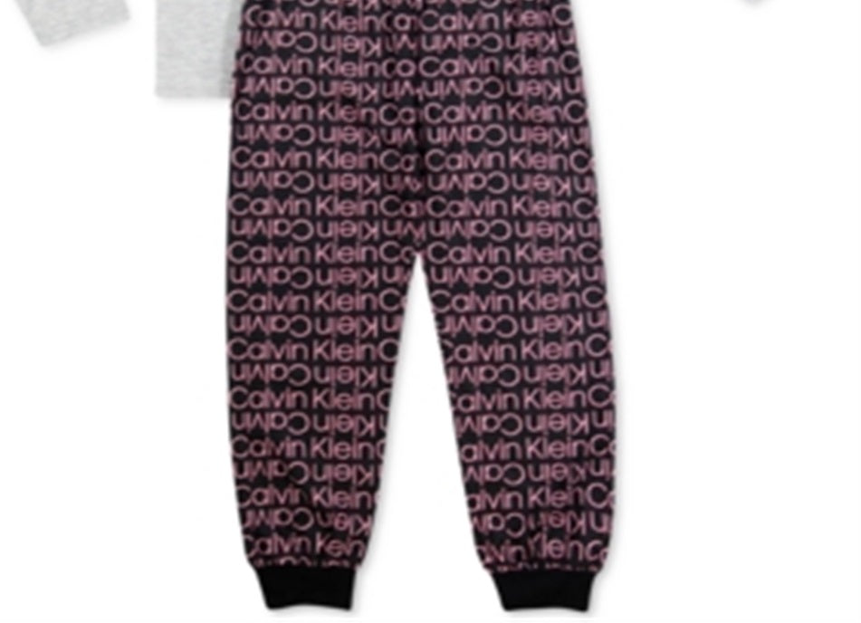 Conjunto de pijama Calvin Klein Big Boy's 2 peças escovado cinza tamanho G