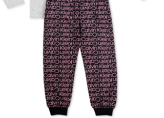 Conjunto de pijama Calvin Klein Big Boy's 2 peças escovado cinza tamanho G