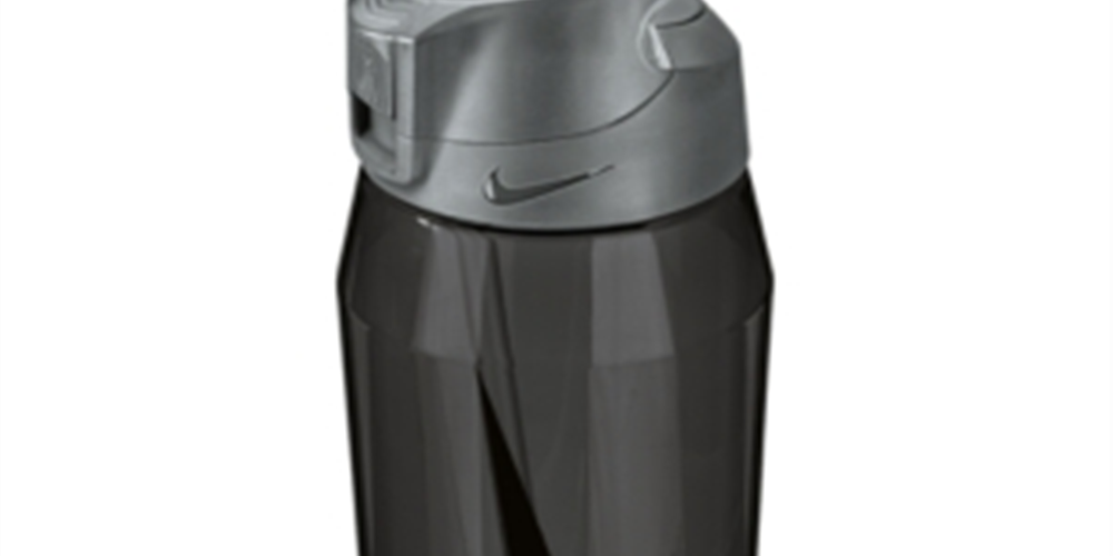 Garrafa de água Nike Hypercharge com canudo 32oz - Preta, tamanho único