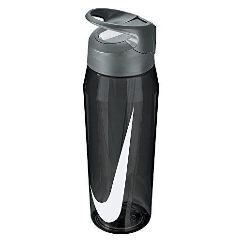 Garrafa de água Nike Hypercharge com canudo 32oz - Preta, tamanho único