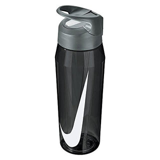 Garrafa de água Nike Hypercharge com canudo 32oz - Preta, tamanho único