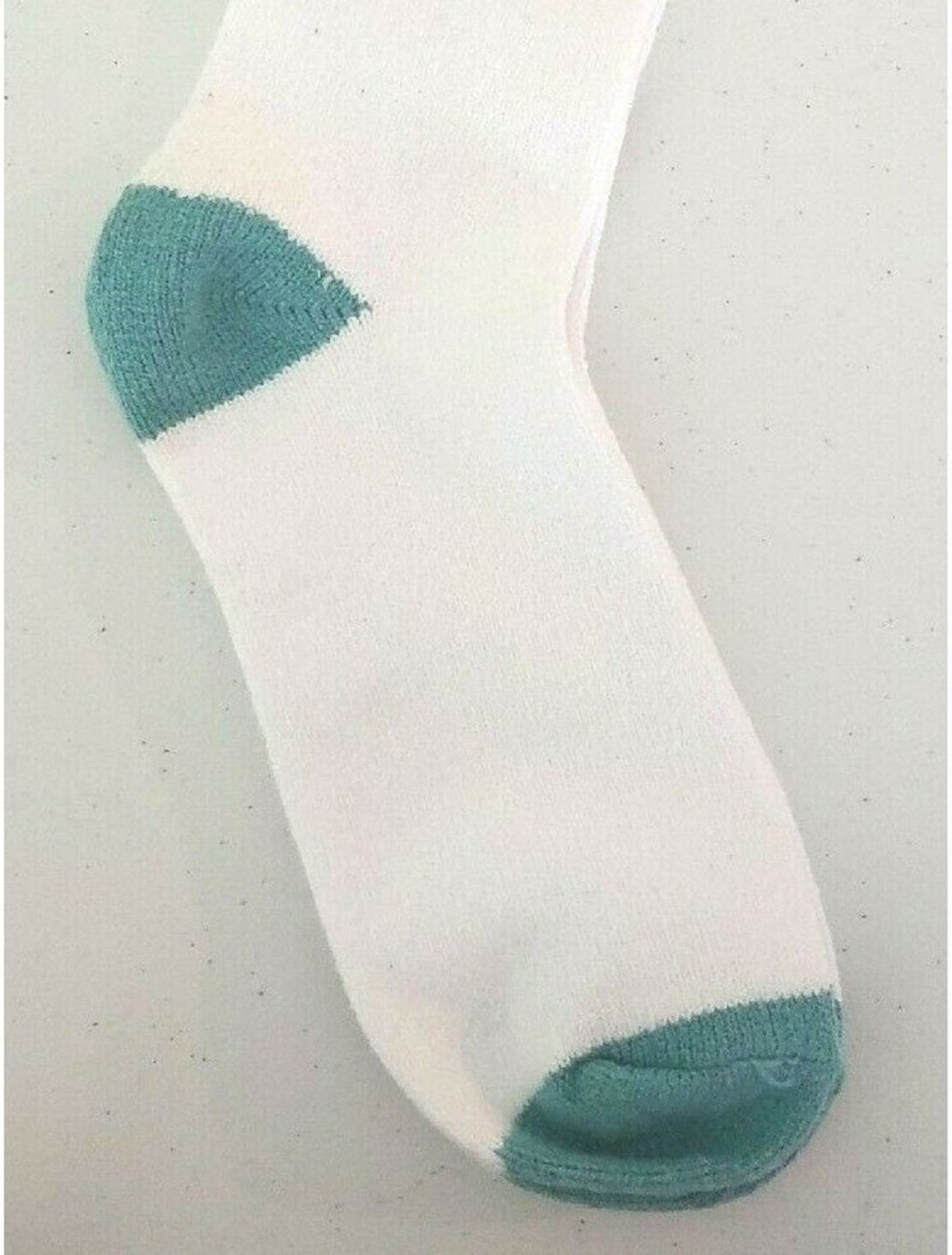 Meias femininas casuais listradas e estampadas da Free People, tamanho único, brancas