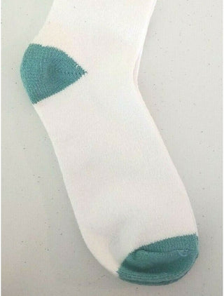 Meias femininas casuais listradas e estampadas da Free People, tamanho único, brancas