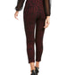 Calça skinny cropped feminina Thalia Sodi estampada vermelha tamanho pequeno