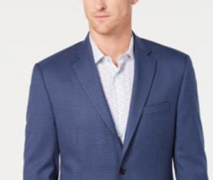 Casaco esportivo masculino Lauren Ralph Lauren Classic-Fit UltraFlex Stretch Houndstooth Check, azul, tamanho 56