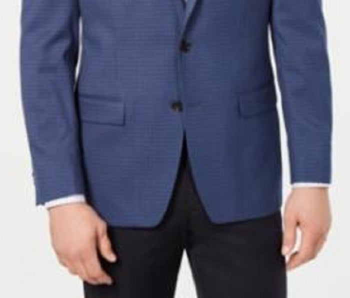 Casaco esportivo masculino Lauren Ralph Lauren Classic-Fit UltraFlex Stretch Houndstooth Check, azul, tamanho 56