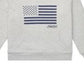 Ralph Lauren Big Boy's Moletom com capuz de algodão felpudo bordado cinza tamanho P