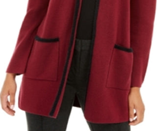 Cardigan Alfani Feminino com Acabamento de Cílios Vermelho Tamanho Pequeno