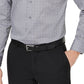 Camisa social masculina Alfani com gola alta e punho padrão em misturas de algodão, cinza, tamanho grande