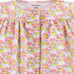 Macacão de algodão com estampa floral Carter's Baby Girl, rosa, vários tamanhos, 9MOS